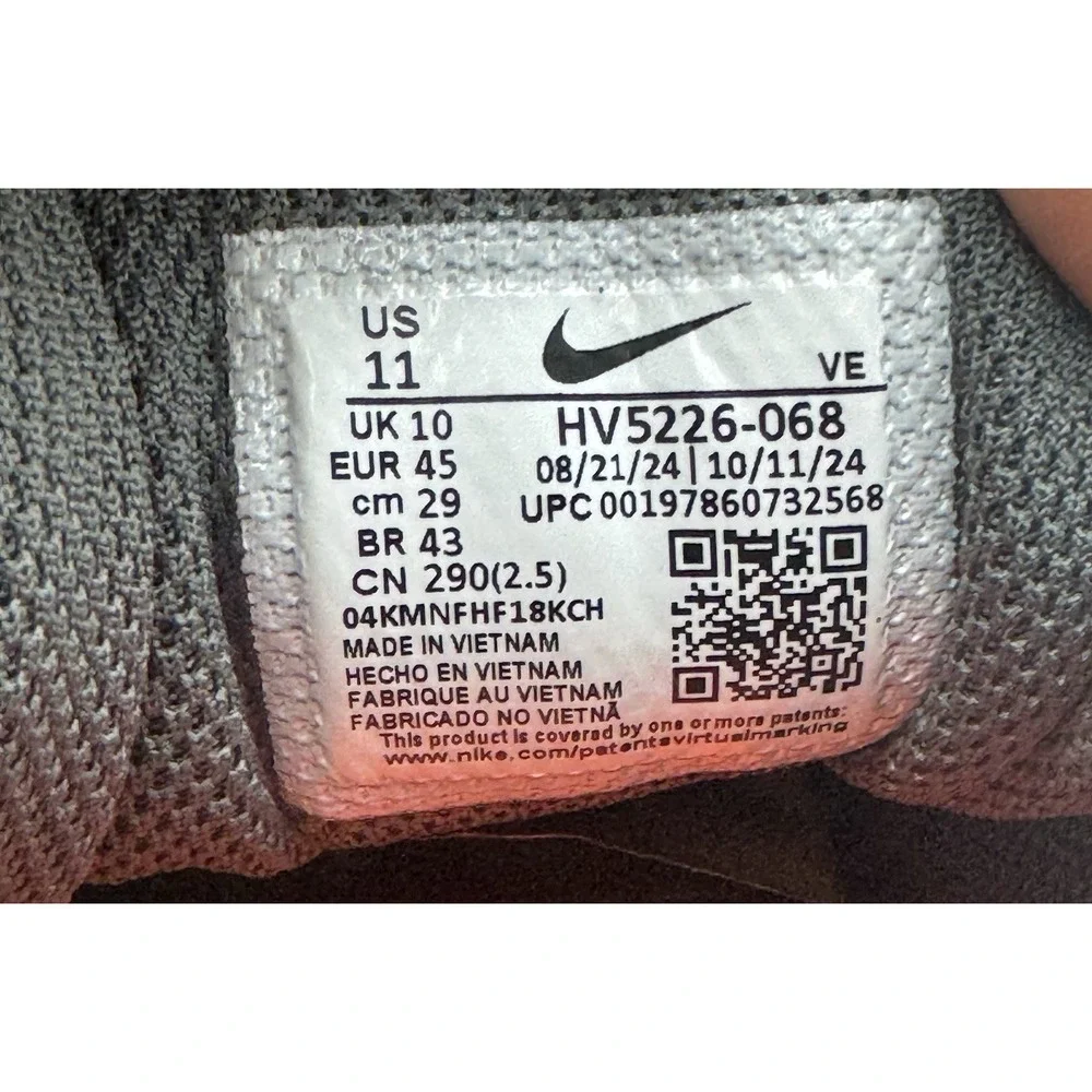Nike Run Swift 3 Mens Running Shoes Iron Grey-Orange HV5226-068 Size 11